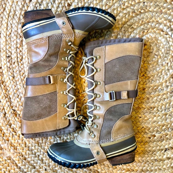 Sorel Shoes - sorel conquest carly tall tan boots size 7